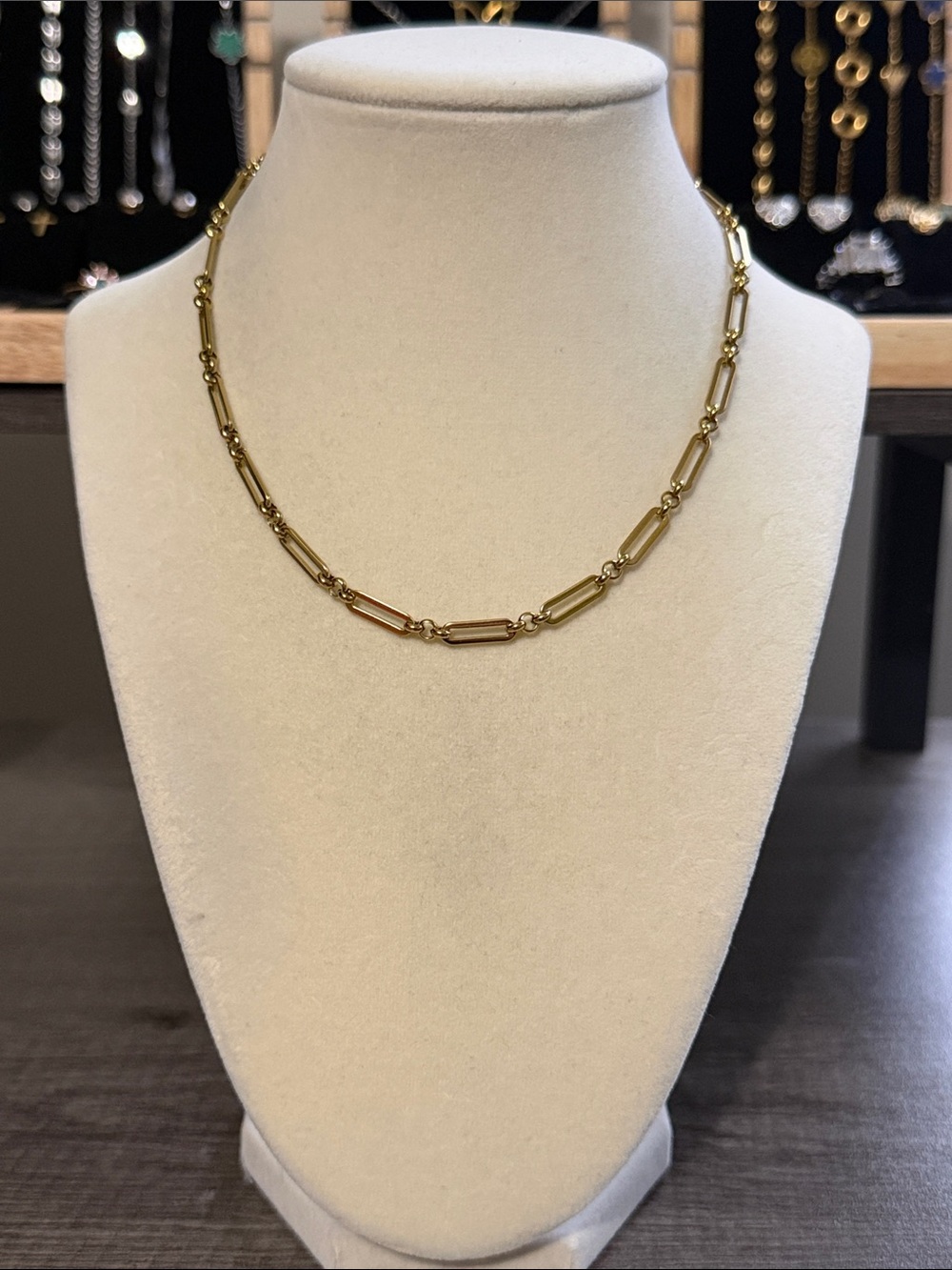 Gold Plated Stainless Steel Link Chain Necklace